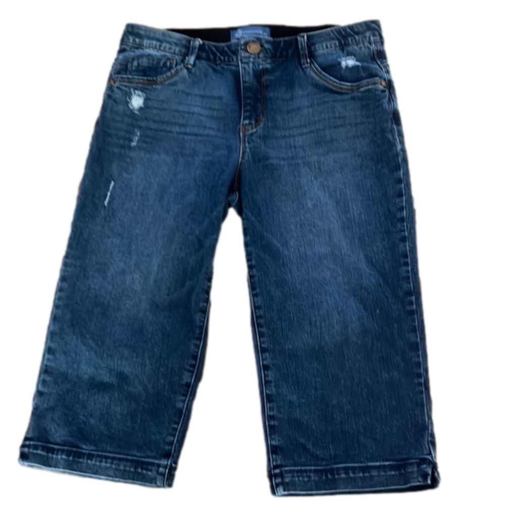 DEMOCRACY Ab Solution Bermuda Jean Shorts size 12
